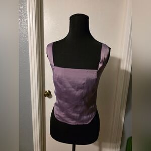 Wild Fable Purple Crop Top Size L
